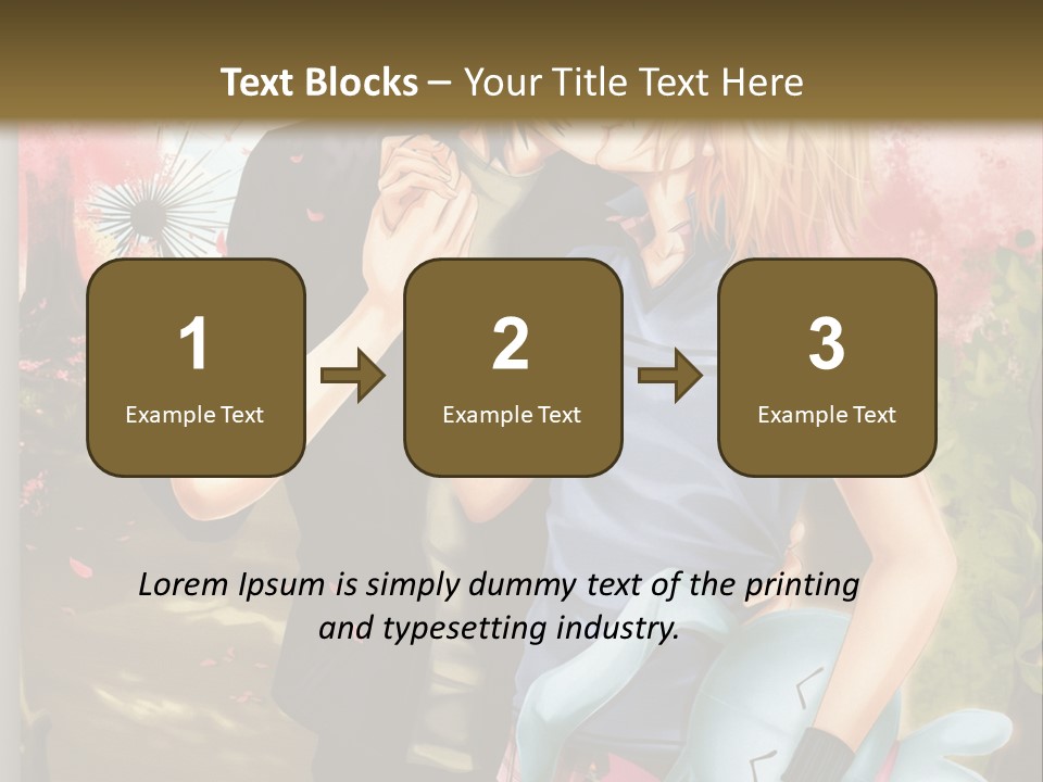 A Man And Woman Kissing In Front Of A Tree PowerPoint Template