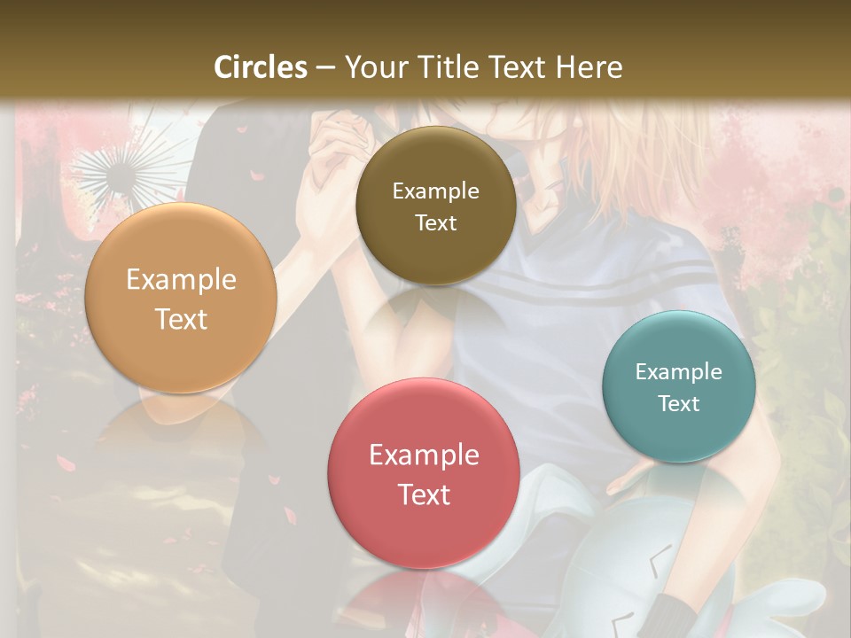 A Man And Woman Kissing In Front Of A Tree PowerPoint Template