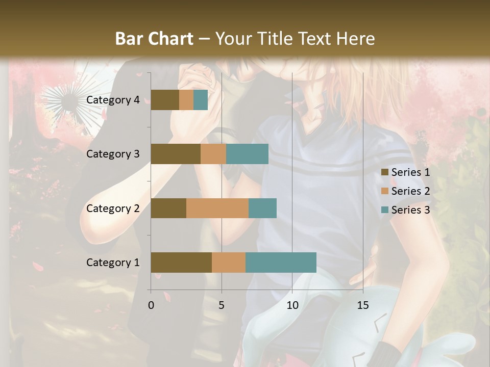 A Man And Woman Kissing In Front Of A Tree PowerPoint Template