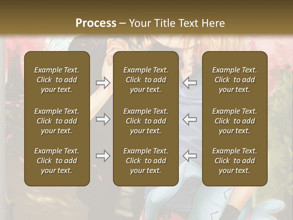 A Man And Woman Kissing In Front Of A Tree PowerPoint Template