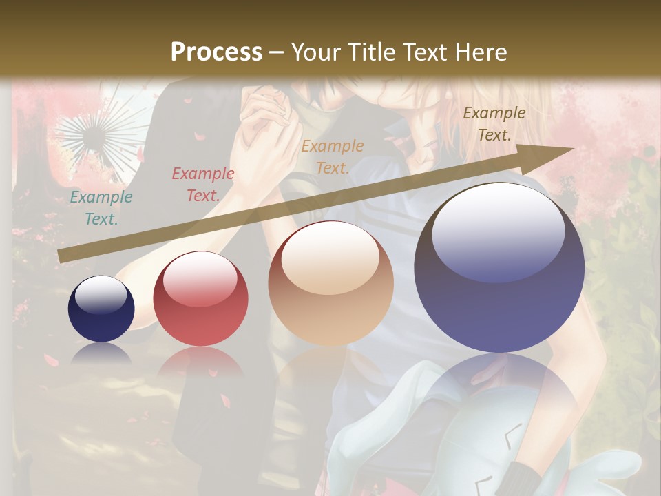 A Man And Woman Kissing In Front Of A Tree PowerPoint Template