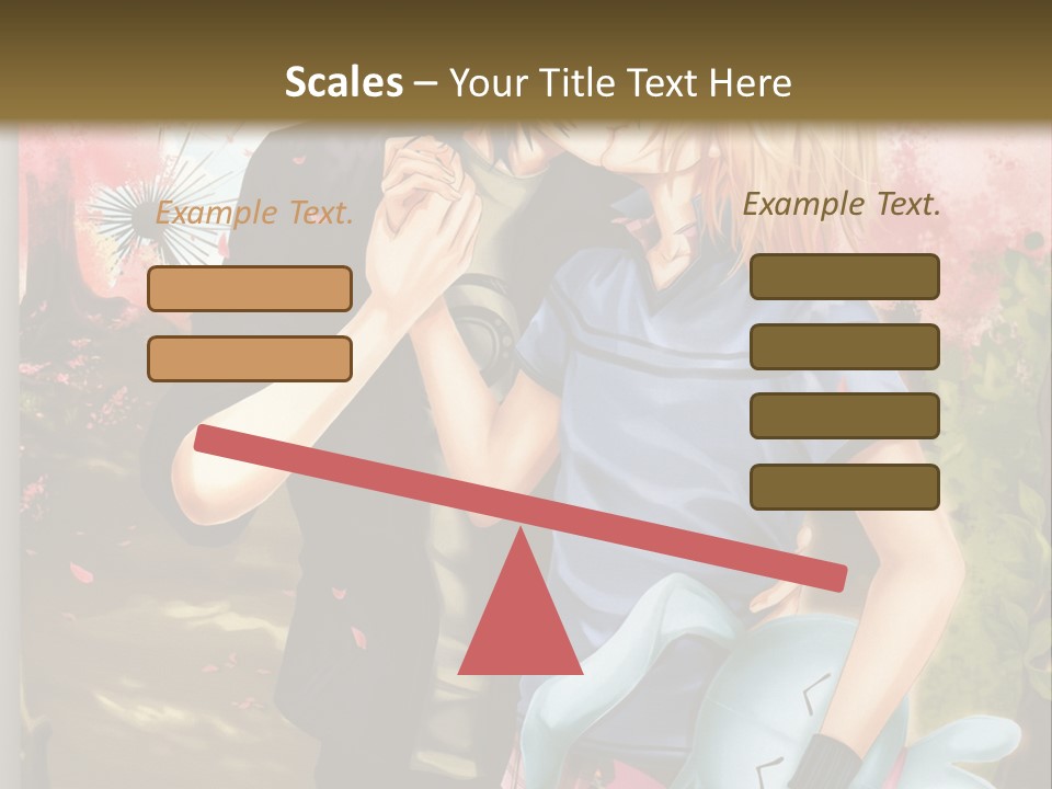 A Man And Woman Kissing In Front Of A Tree PowerPoint Template