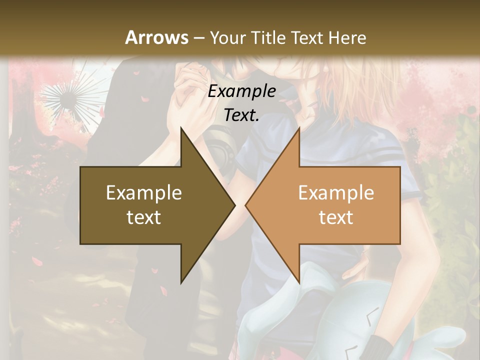 A Man And Woman Kissing In Front Of A Tree PowerPoint Template