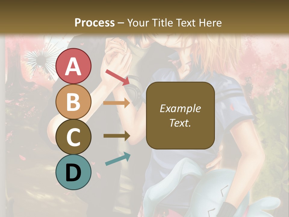 A Man And Woman Kissing In Front Of A Tree PowerPoint Template