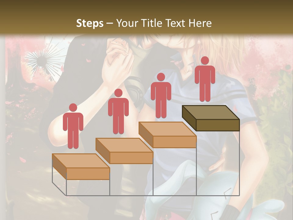 A Man And Woman Kissing In Front Of A Tree PowerPoint Template