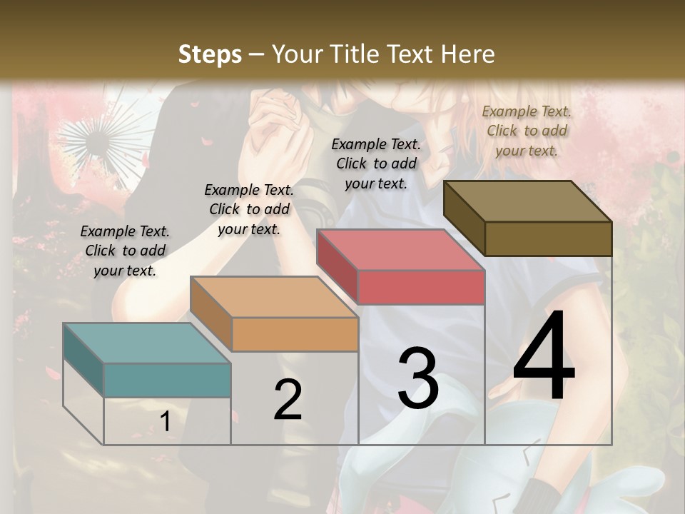 A Man And Woman Kissing In Front Of A Tree PowerPoint Template