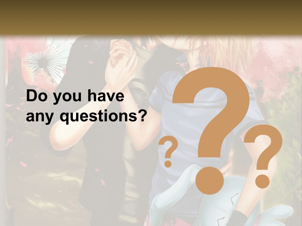 A Man And Woman Kissing In Front Of A Tree PowerPoint Template