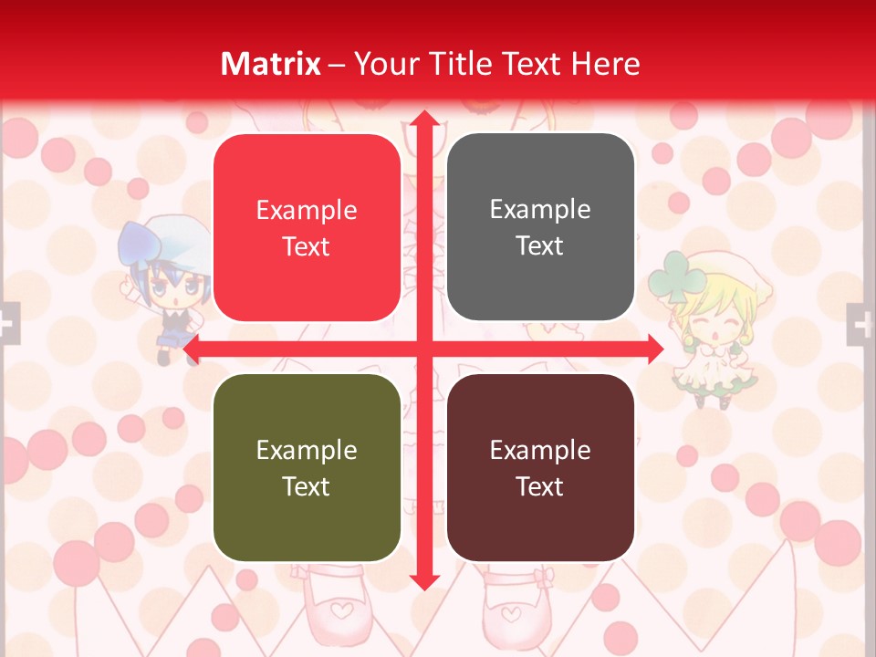 A Little Girl Powerpoint Presentation With A Red Background PowerPoint Template