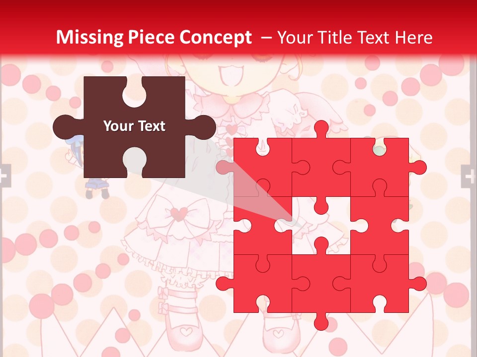 A Little Girl Powerpoint Presentation With A Red Background PowerPoint Template