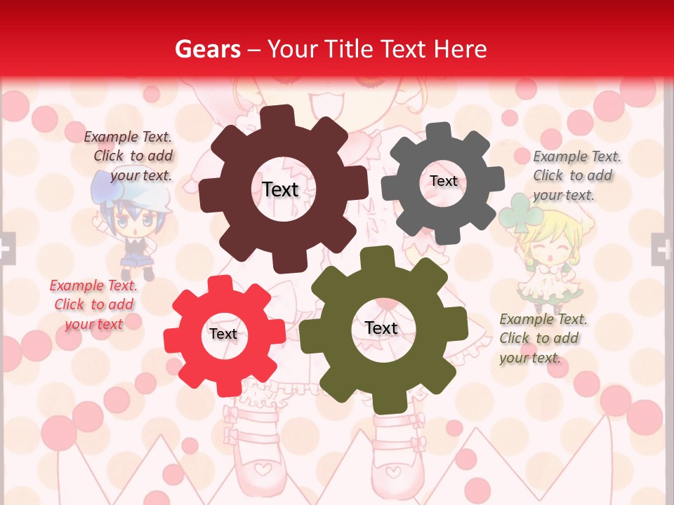 A Little Girl Powerpoint Presentation With A Red Background PowerPoint Template