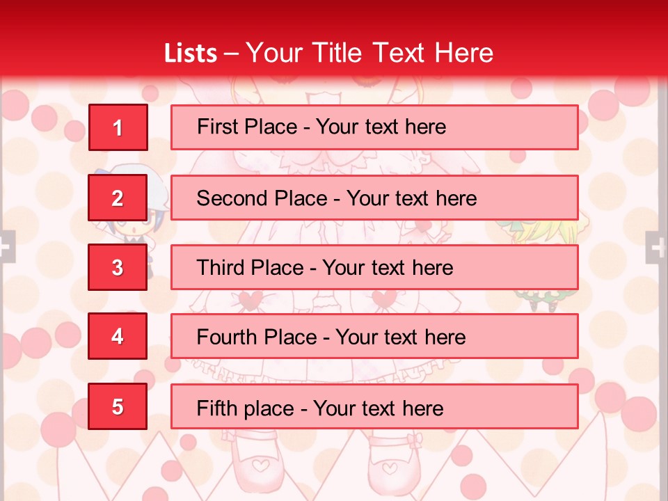 A Little Girl Powerpoint Presentation With A Red Background PowerPoint Template