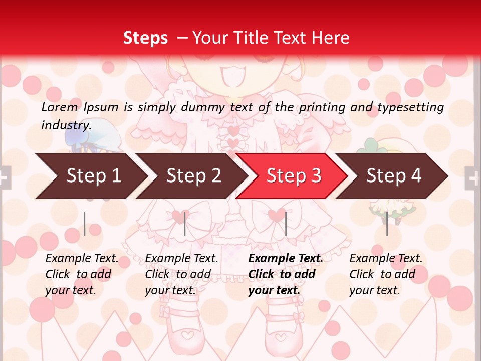 A Little Girl Powerpoint Presentation With A Red Background PowerPoint Template