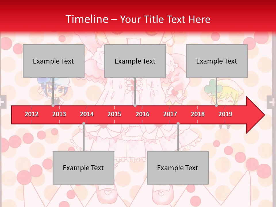 A Little Girl Powerpoint Presentation With A Red Background PowerPoint Template