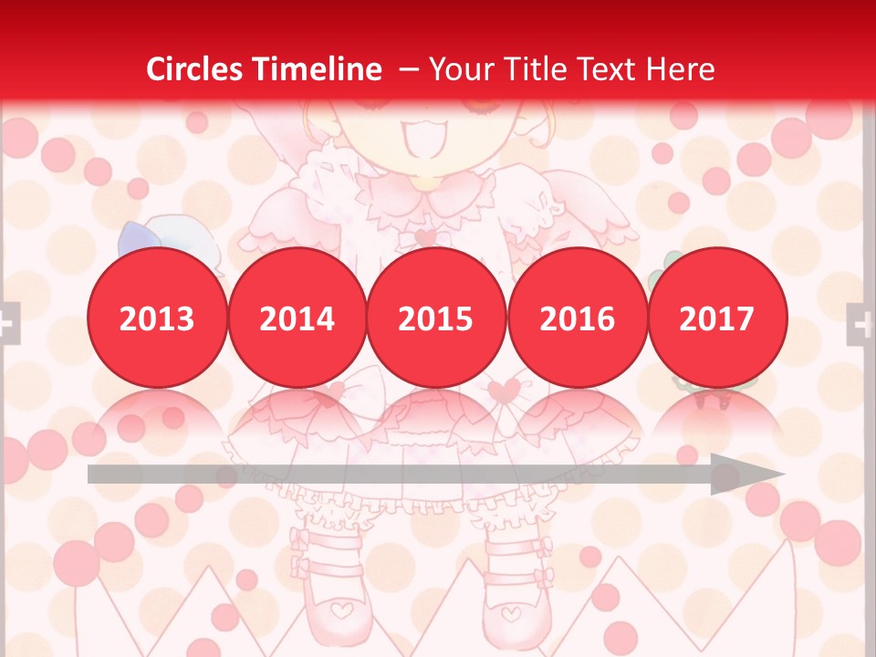 A Little Girl Powerpoint Presentation With A Red Background PowerPoint Template