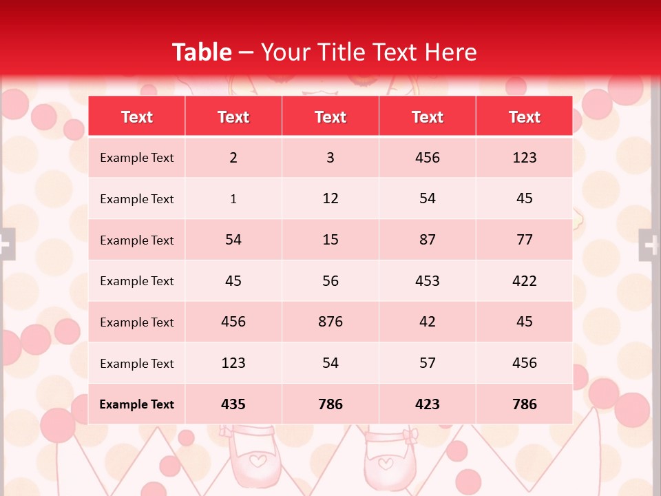 A Little Girl Powerpoint Presentation With A Red Background PowerPoint Template