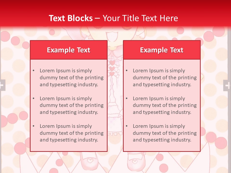 A Little Girl Powerpoint Presentation With A Red Background PowerPoint Template