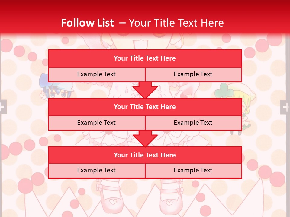 A Little Girl Powerpoint Presentation With A Red Background PowerPoint Template