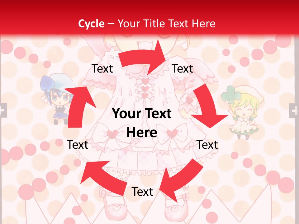 A Little Girl Powerpoint Presentation With A Red Background PowerPoint Template