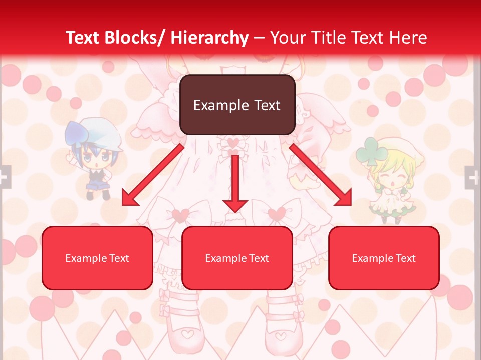 A Little Girl Powerpoint Presentation With A Red Background PowerPoint Template