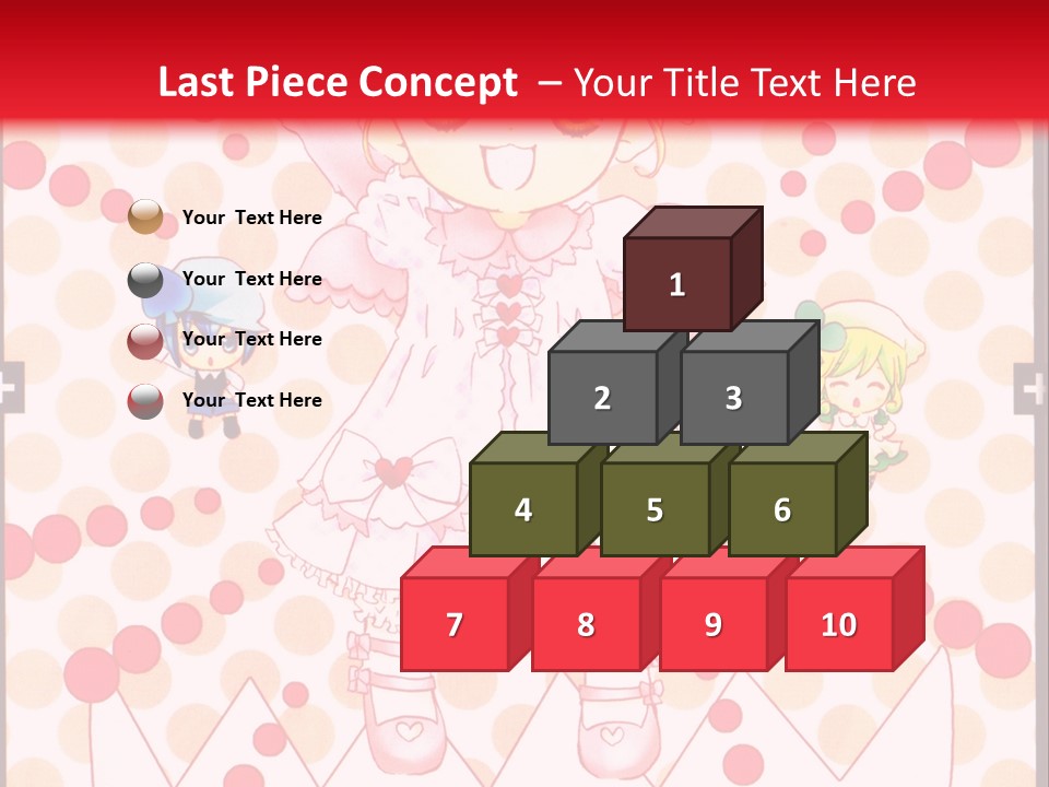 A Little Girl Powerpoint Presentation With A Red Background PowerPoint Template