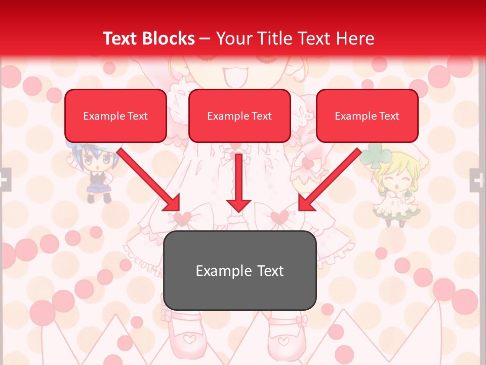 A Little Girl Powerpoint Presentation With A Red Background PowerPoint Template