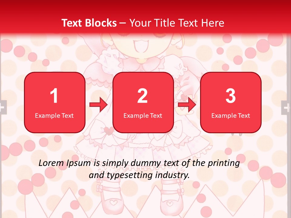 A Little Girl Powerpoint Presentation With A Red Background PowerPoint Template
