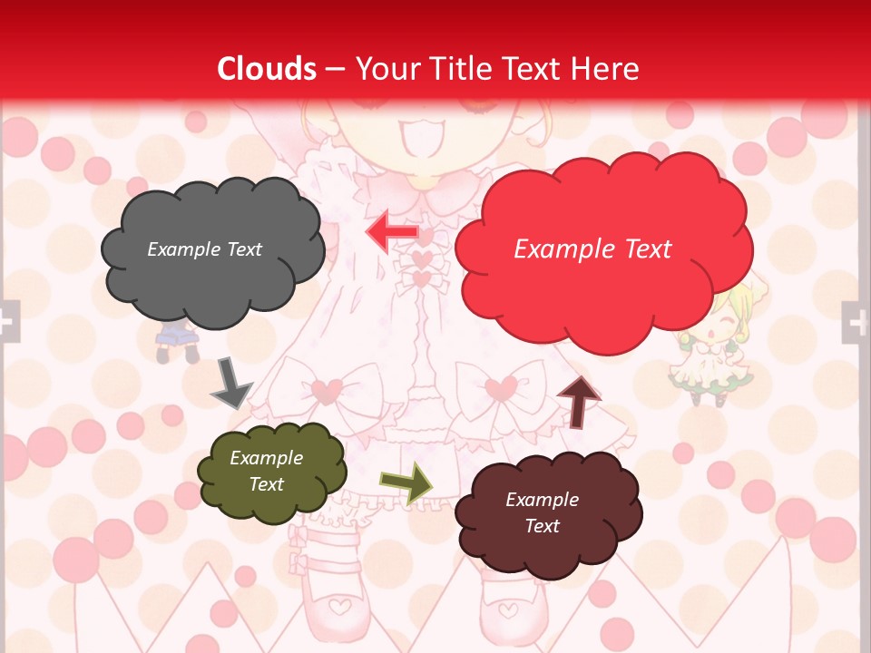 A Little Girl Powerpoint Presentation With A Red Background PowerPoint Template