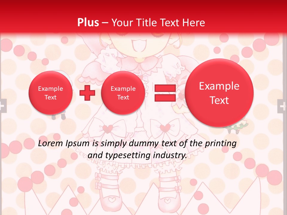 A Little Girl Powerpoint Presentation With A Red Background PowerPoint Template