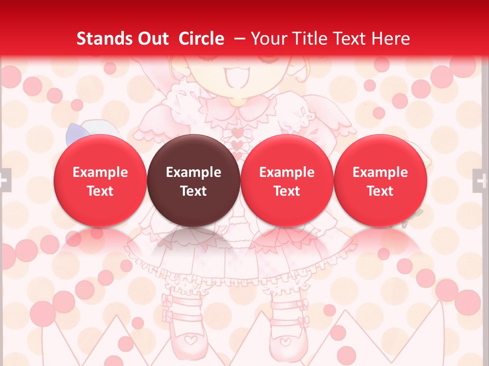 A Little Girl Powerpoint Presentation With A Red Background PowerPoint Template
