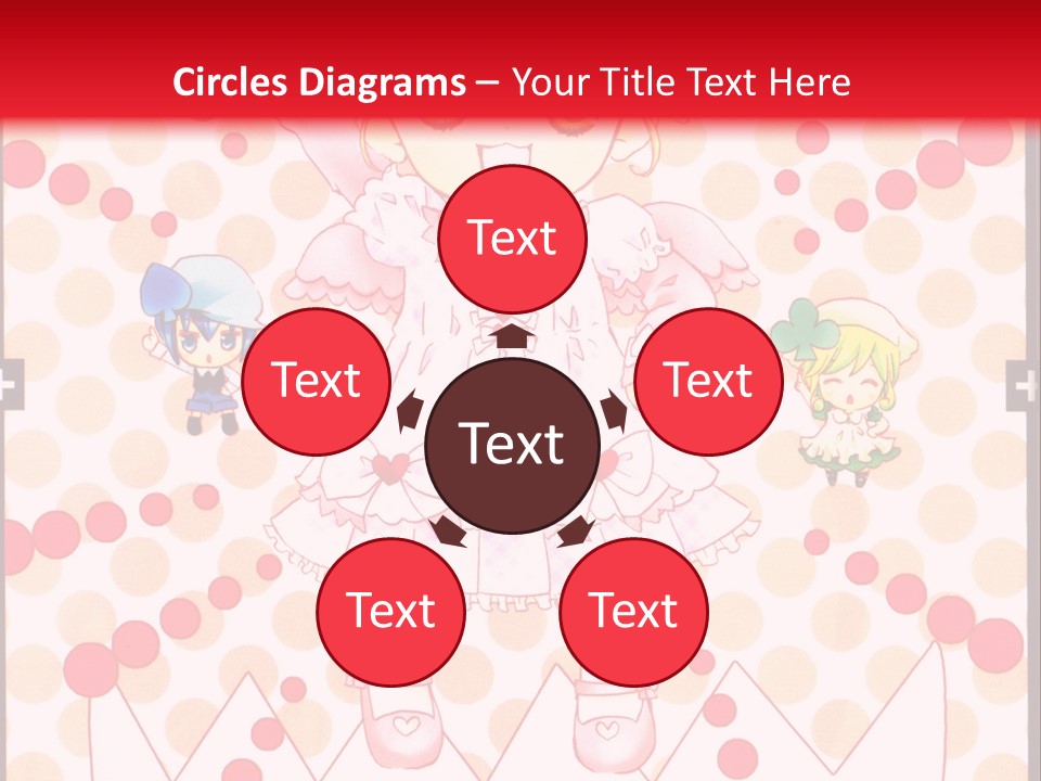 A Little Girl Powerpoint Presentation With A Red Background PowerPoint Template