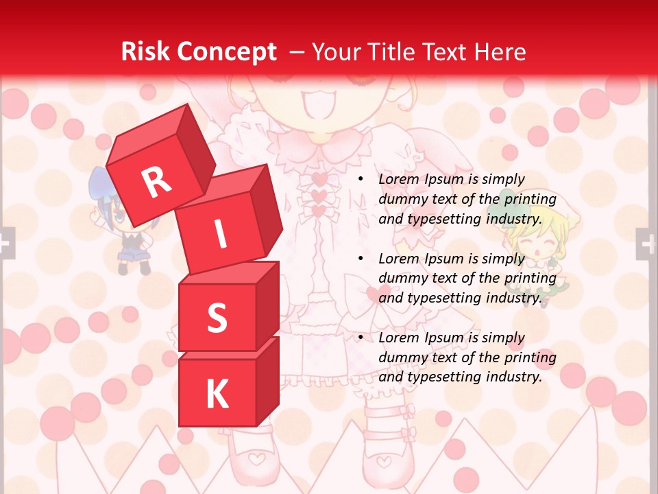 A Little Girl Powerpoint Presentation With A Red Background PowerPoint Template