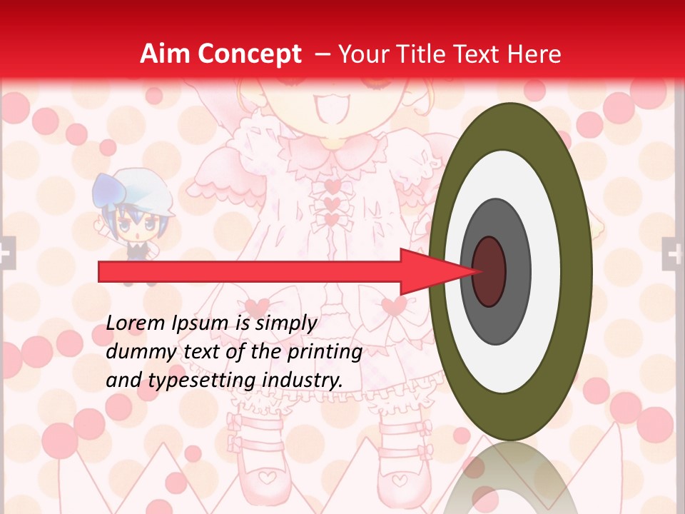 A Little Girl Powerpoint Presentation With A Red Background PowerPoint Template