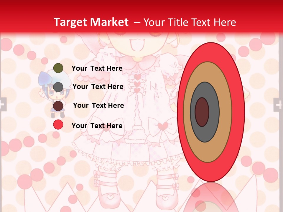 A Little Girl Powerpoint Presentation With A Red Background PowerPoint Template