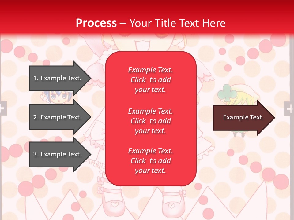 A Little Girl Powerpoint Presentation With A Red Background PowerPoint Template