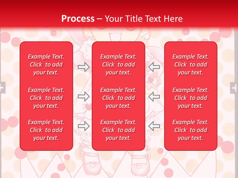 A Little Girl Powerpoint Presentation With A Red Background PowerPoint Template