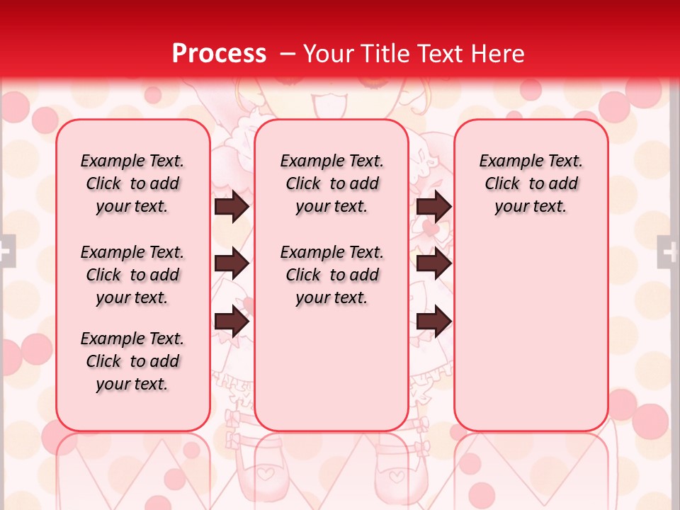 A Little Girl Powerpoint Presentation With A Red Background PowerPoint Template