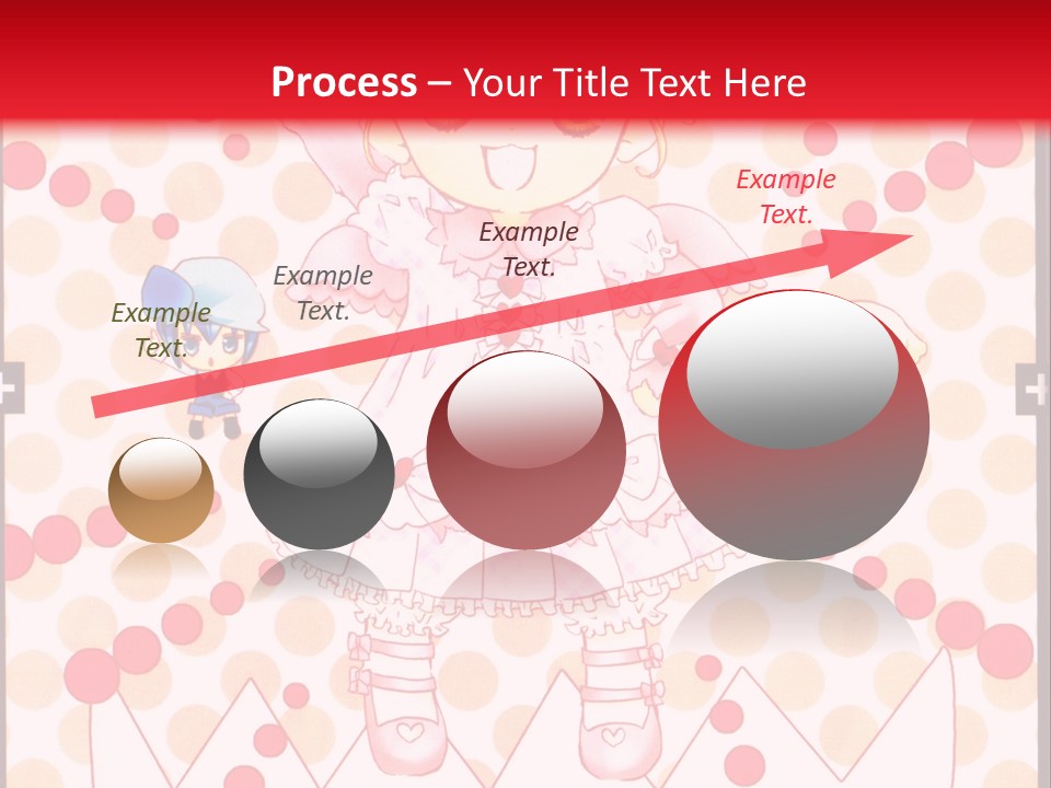 A Little Girl Powerpoint Presentation With A Red Background PowerPoint Template