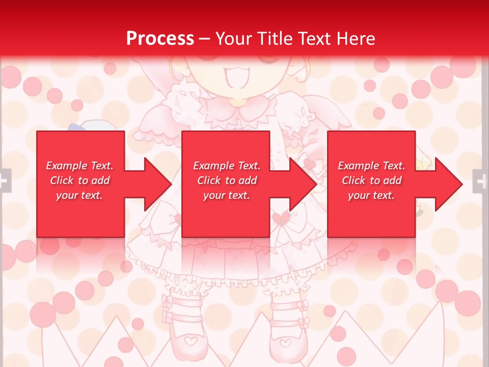 A Little Girl Powerpoint Presentation With A Red Background PowerPoint Template
