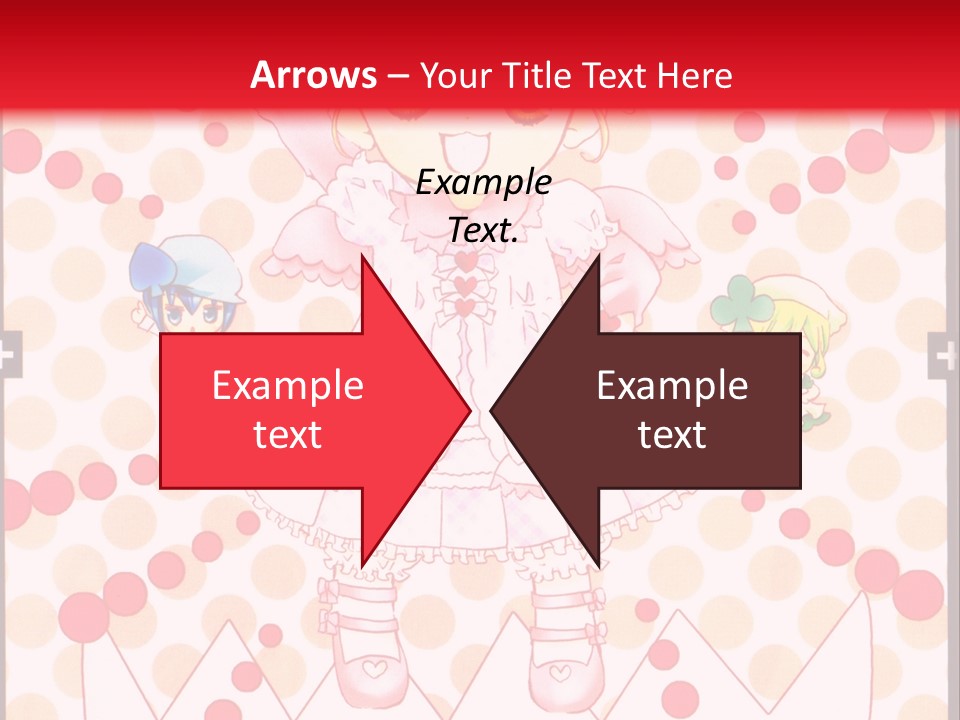 A Little Girl Powerpoint Presentation With A Red Background PowerPoint Template