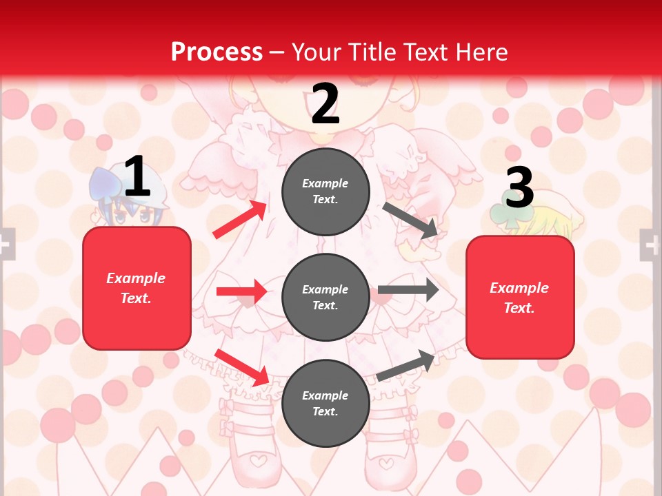 A Little Girl Powerpoint Presentation With A Red Background PowerPoint Template