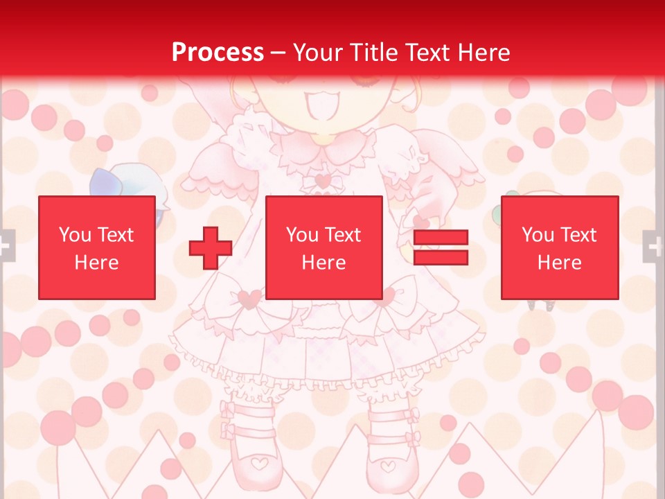 A Little Girl Powerpoint Presentation With A Red Background PowerPoint Template