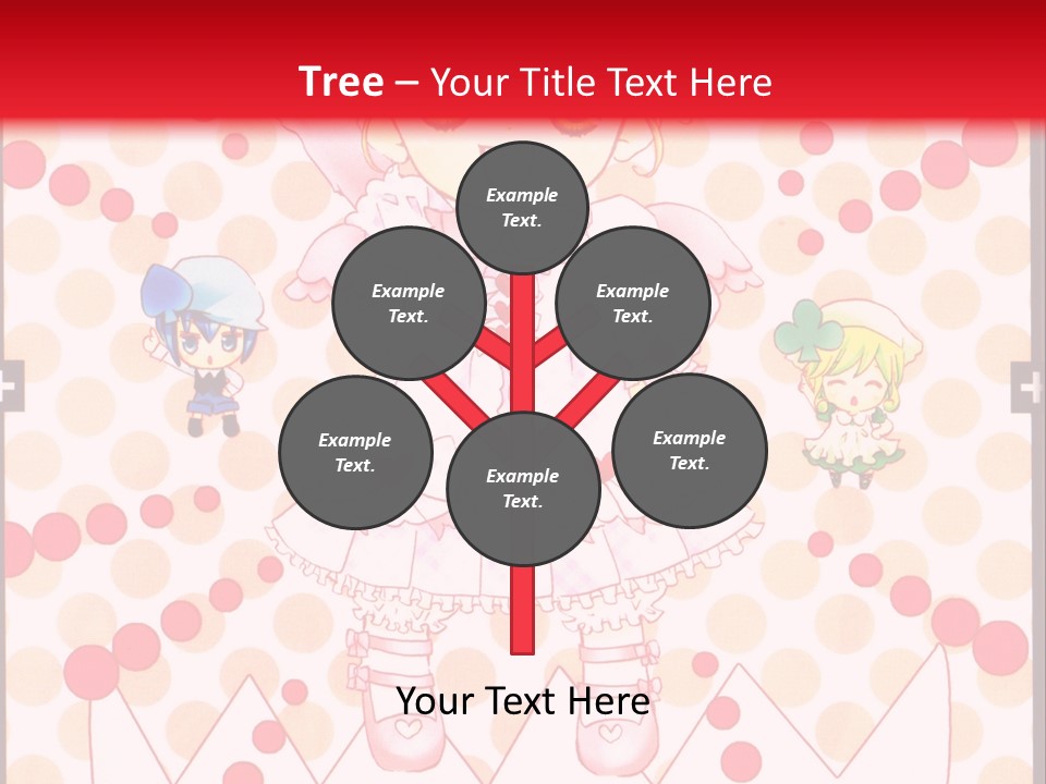 A Little Girl Powerpoint Presentation With A Red Background PowerPoint Template