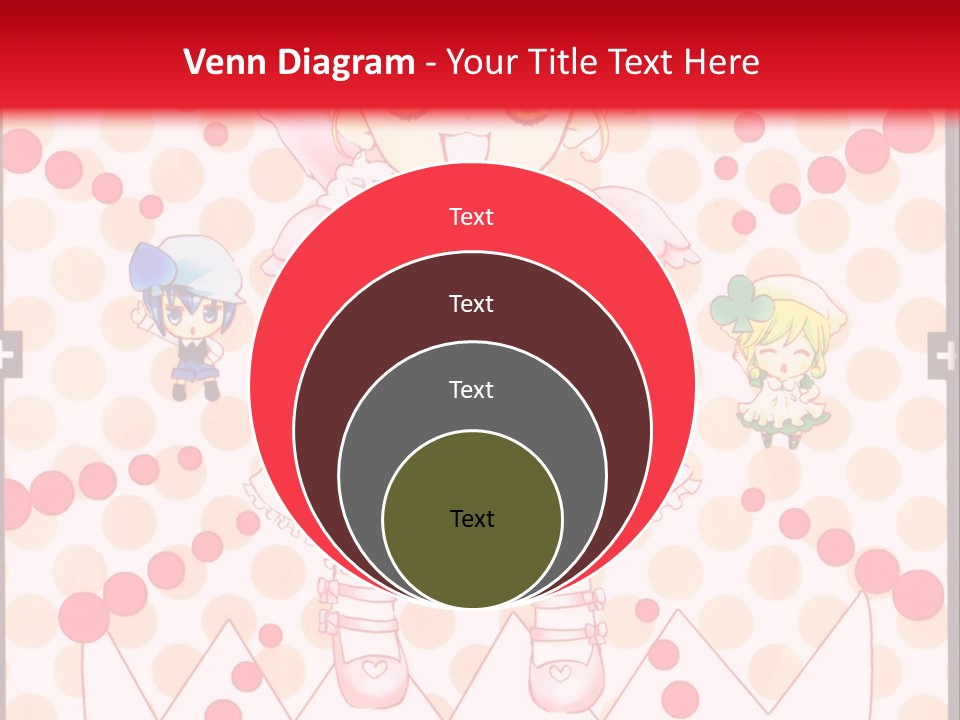 A Little Girl Powerpoint Presentation With A Red Background PowerPoint Template