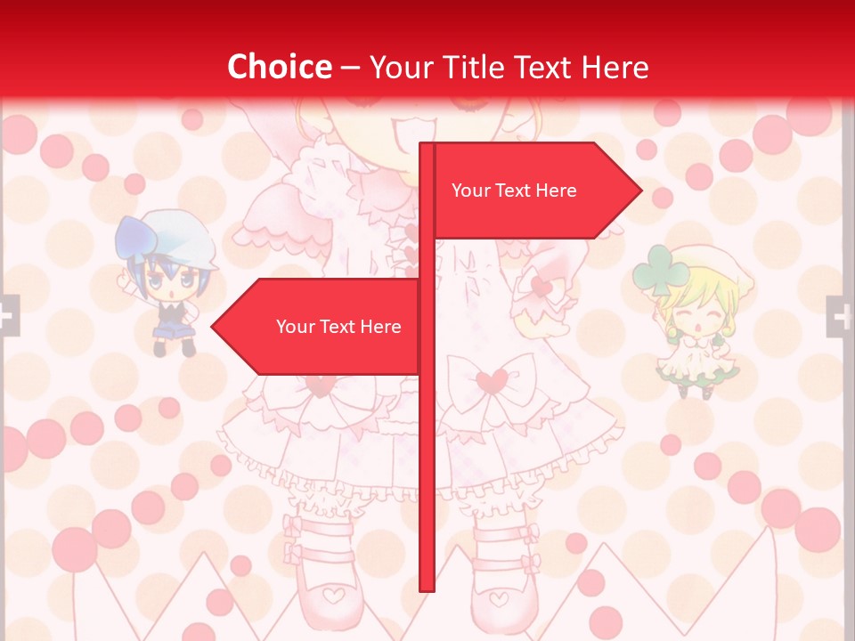 A Little Girl Powerpoint Presentation With A Red Background PowerPoint Template