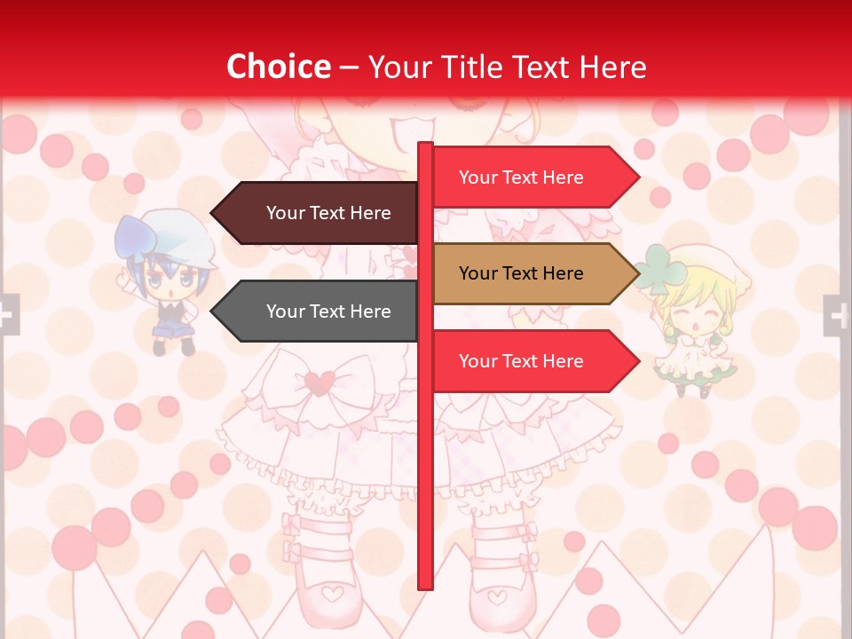 A Little Girl Powerpoint Presentation With A Red Background PowerPoint Template