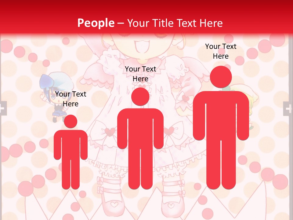 A Little Girl Powerpoint Presentation With A Red Background PowerPoint Template