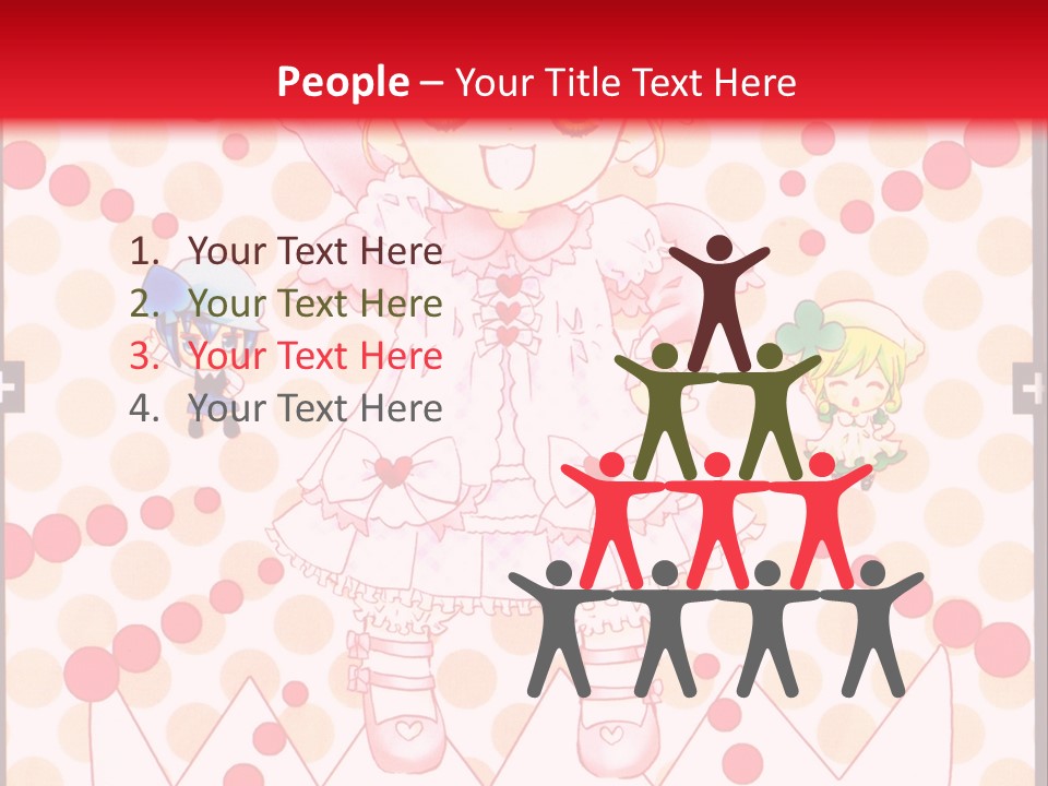 A Little Girl Powerpoint Presentation With A Red Background PowerPoint Template