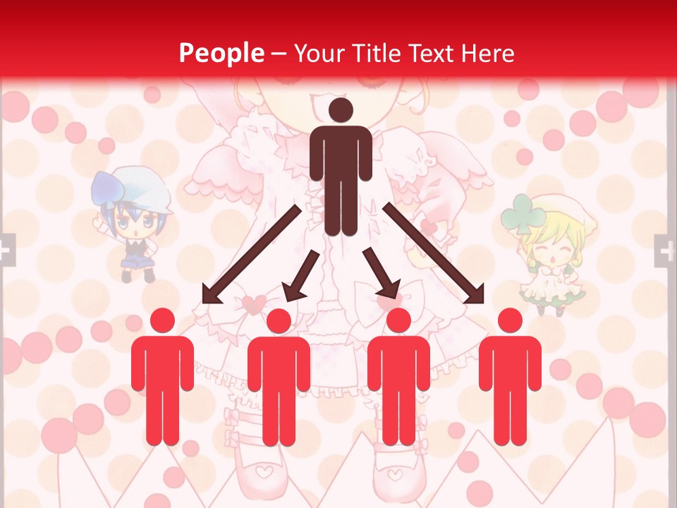 A Little Girl Powerpoint Presentation With A Red Background PowerPoint Template