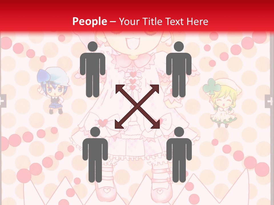 A Little Girl Powerpoint Presentation With A Red Background PowerPoint Template