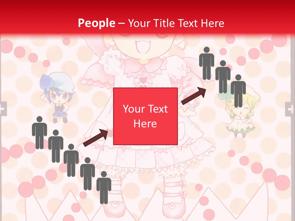 A Little Girl Powerpoint Presentation With A Red Background PowerPoint Template